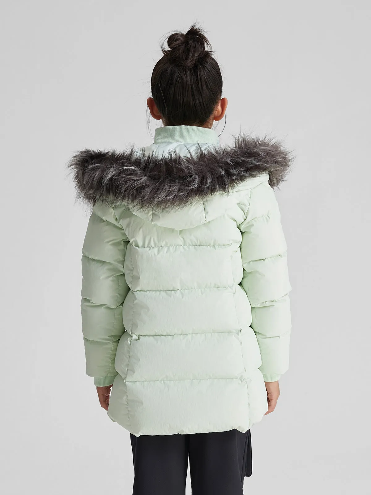 2-in-1 Down Coat with Fur