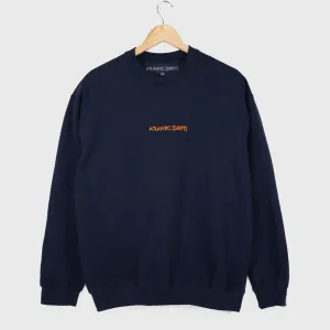 Atlantic Drift - Title Crewneck Sweatshirt - Navy