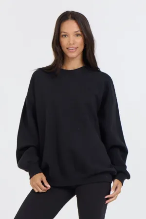 Black Proweave Crewneck