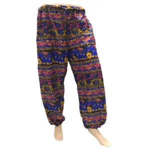 Comfy Cuffed Elephant Print Trousers