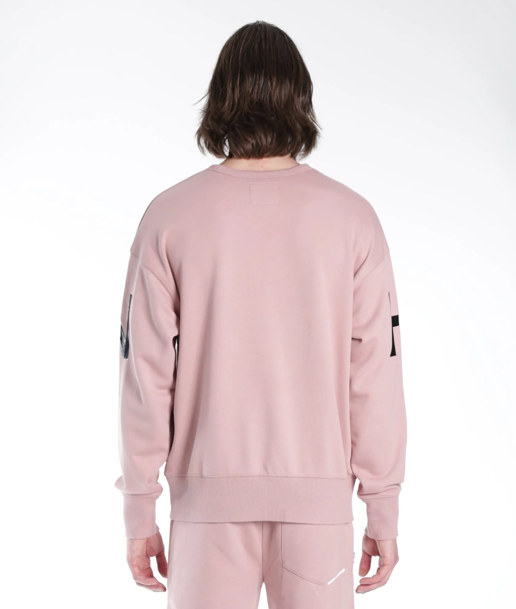 CREW SWEATSHIRT IN DUSTY PINK