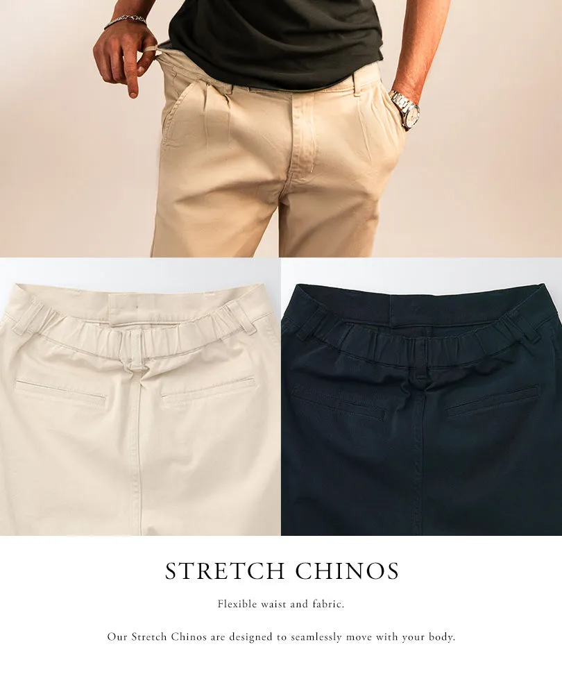 Deep Blue Stretch Chino Pants