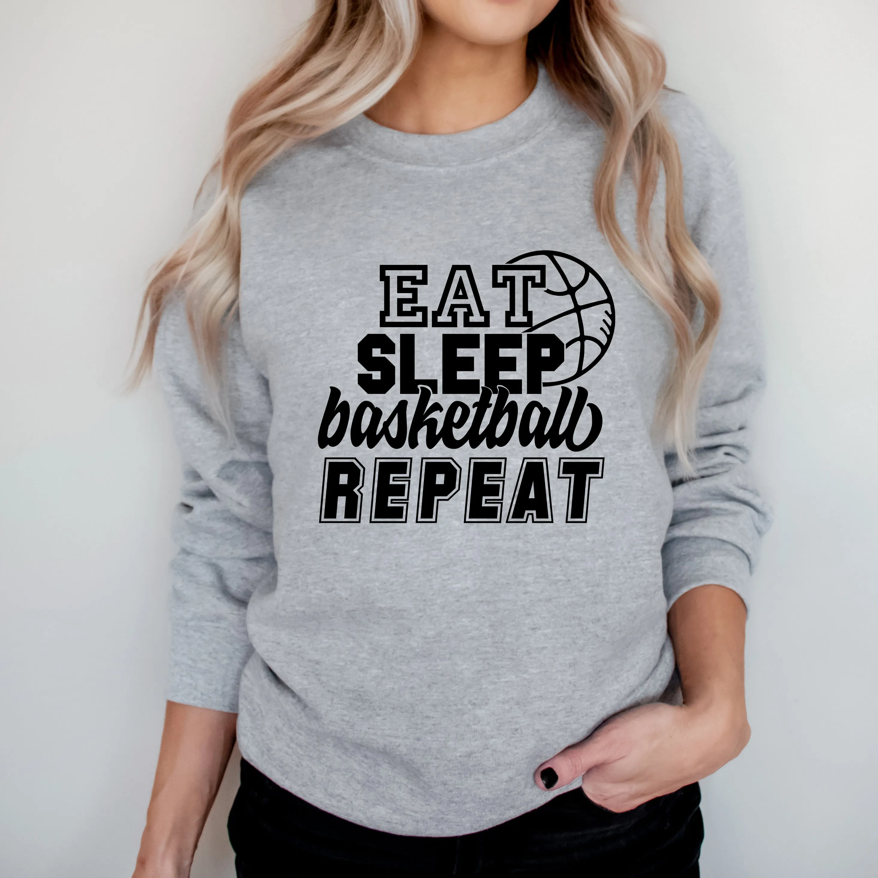 Eat Basketball Sleep Repeat With Ball | Sweatshirt