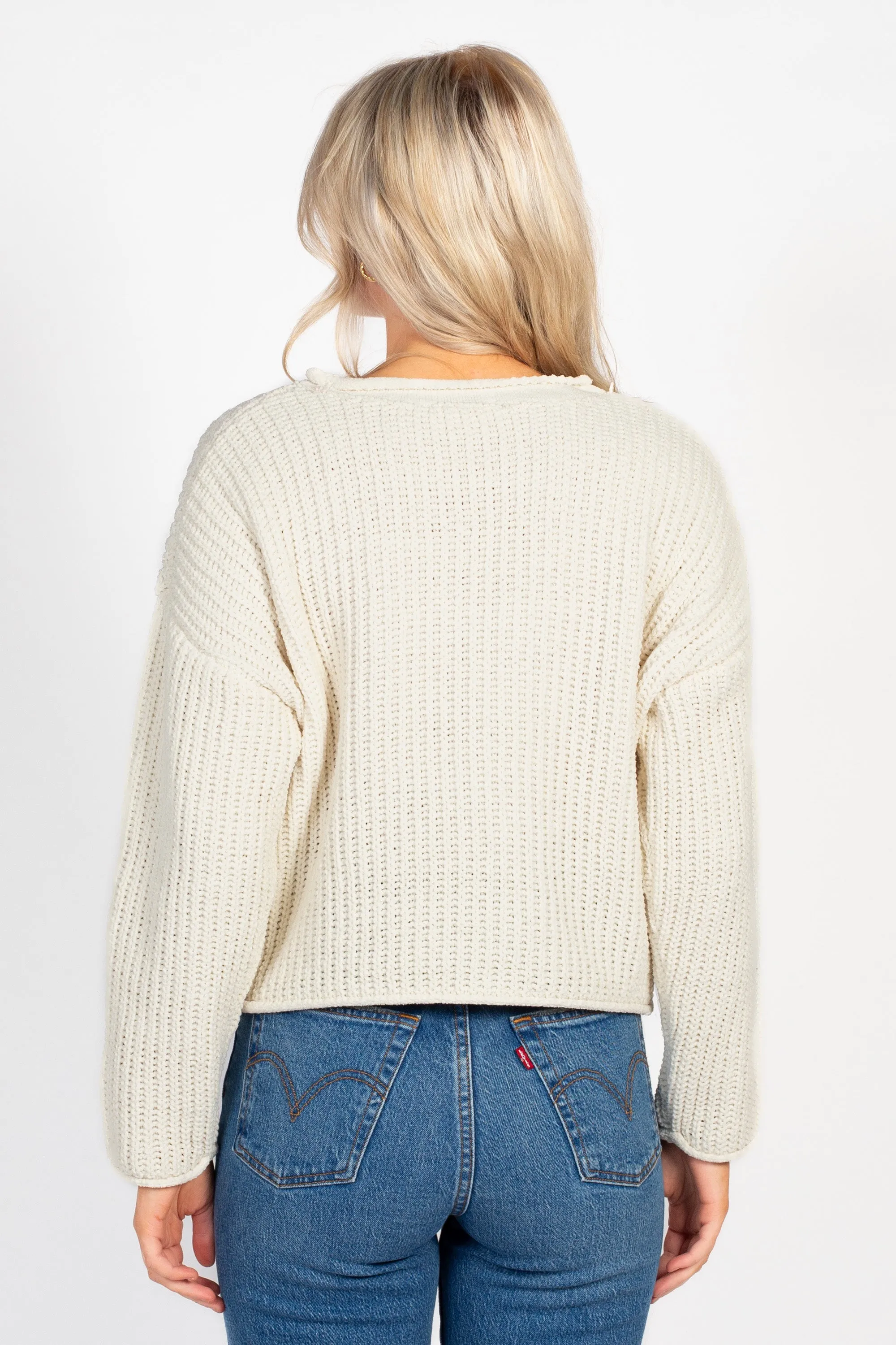 Emara Textured Knit Sweater