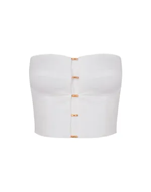 Emilia Strapless  Top - Off White