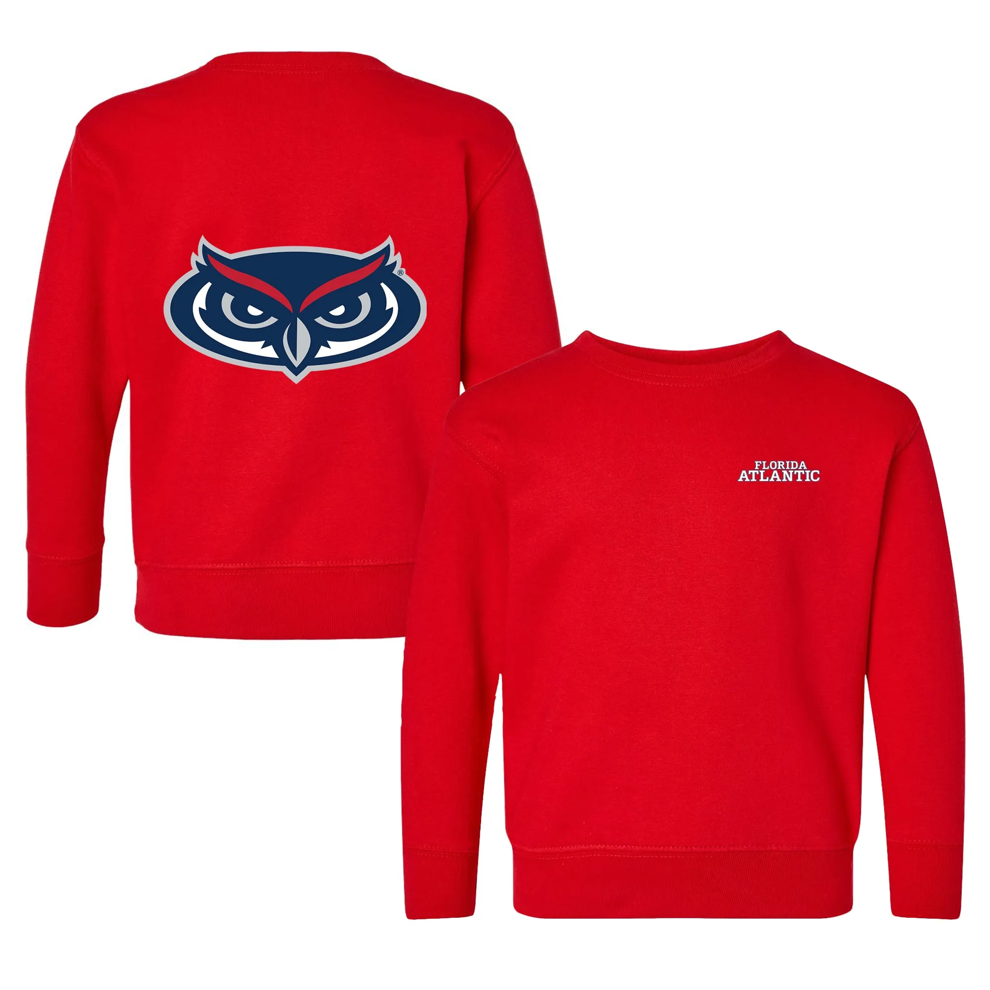 FAU Owls Logo Toddler Crewneck Sweatshirt