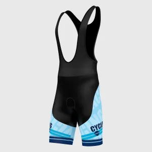 Fdx Core Blue Men's & Boy's Padded Summer Cycling Bib Shorts