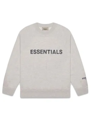 Fear Of God Essentials Applique Logo Crewneck Oatmeal [FW20]