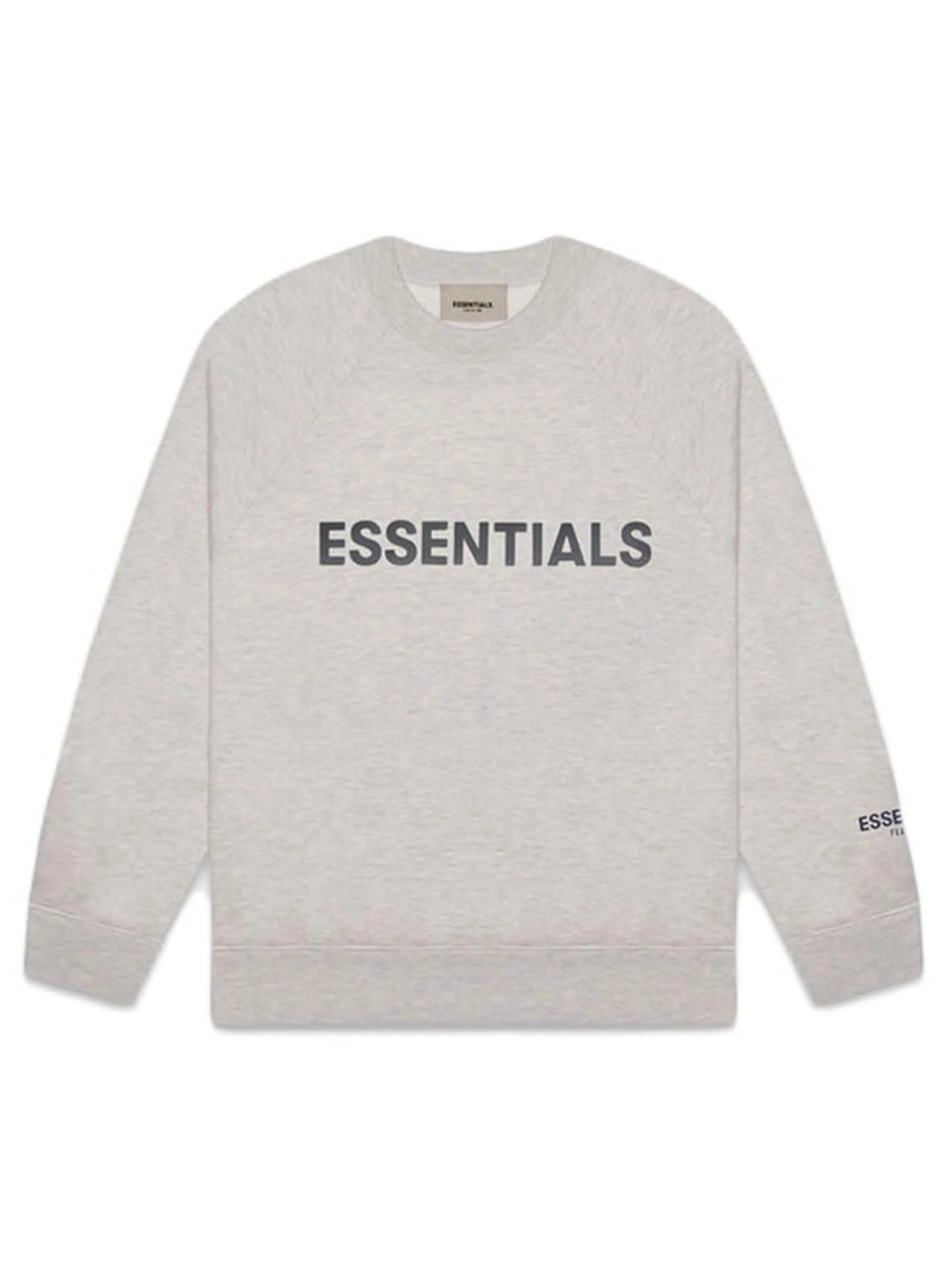 Fear Of God Essentials Applique Logo Crewneck Oatmeal [FW20]