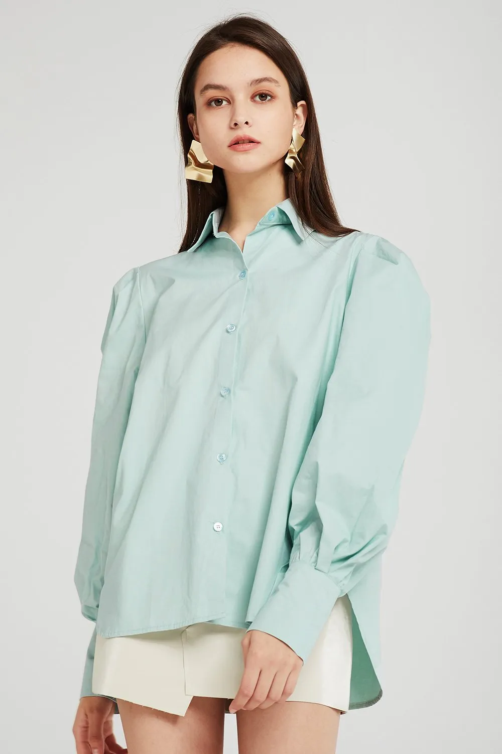 Gemma Structured Puff Sleeve Shirt