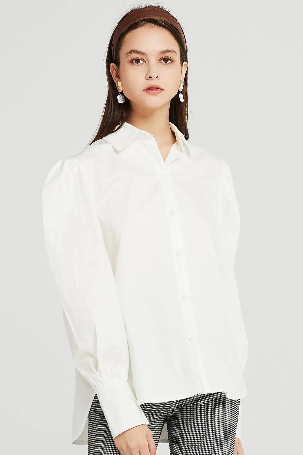 Gemma Structured Puff Sleeve Shirt