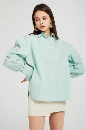 Gemma Structured Puff Sleeve Shirt