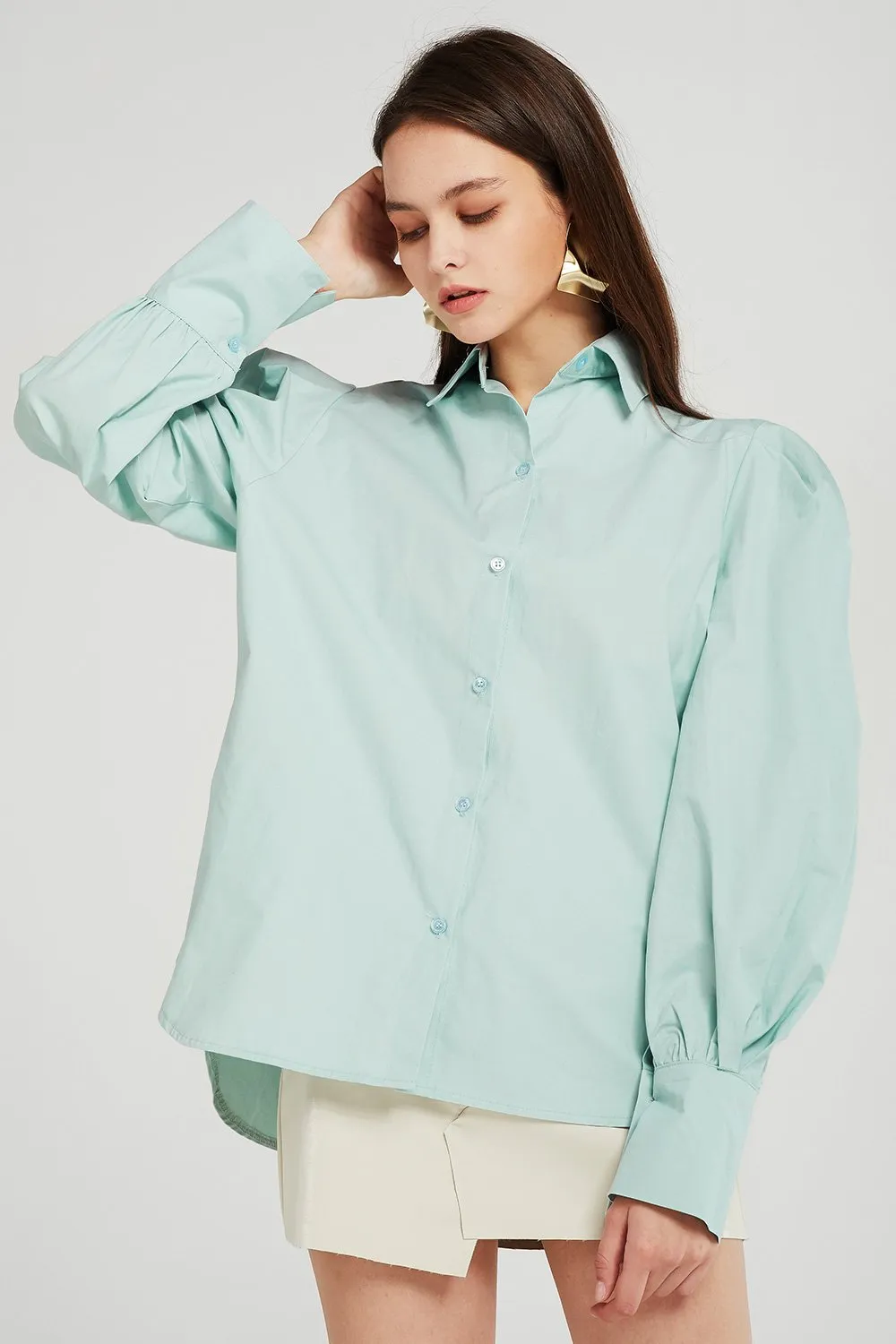 Gemma Structured Puff Sleeve Shirt