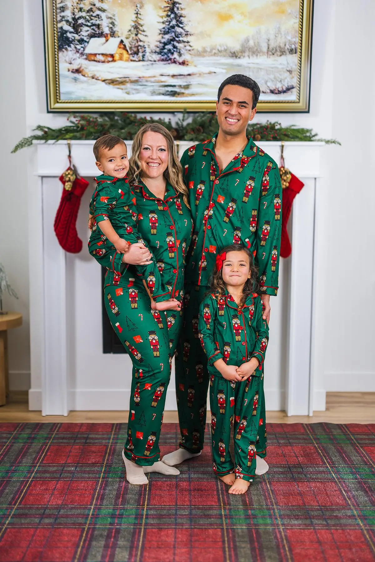 Green Nutcracker Family Pajamas