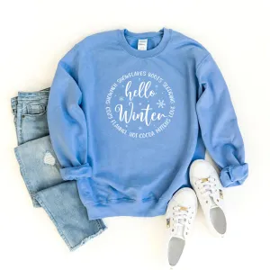 Hello Winter Circle | Sweatshirt