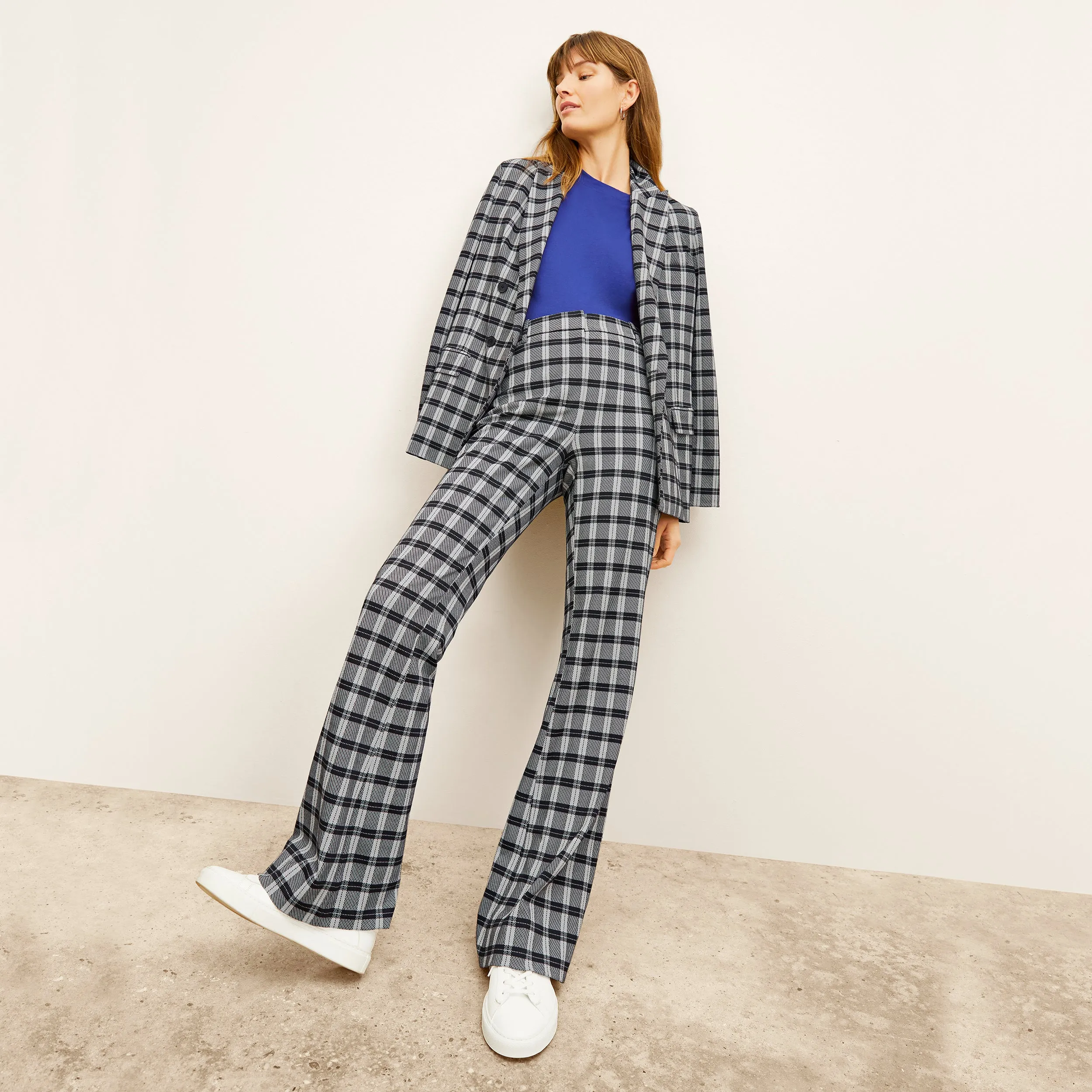 Horton Pant - Knit Suiting :: Checkmate