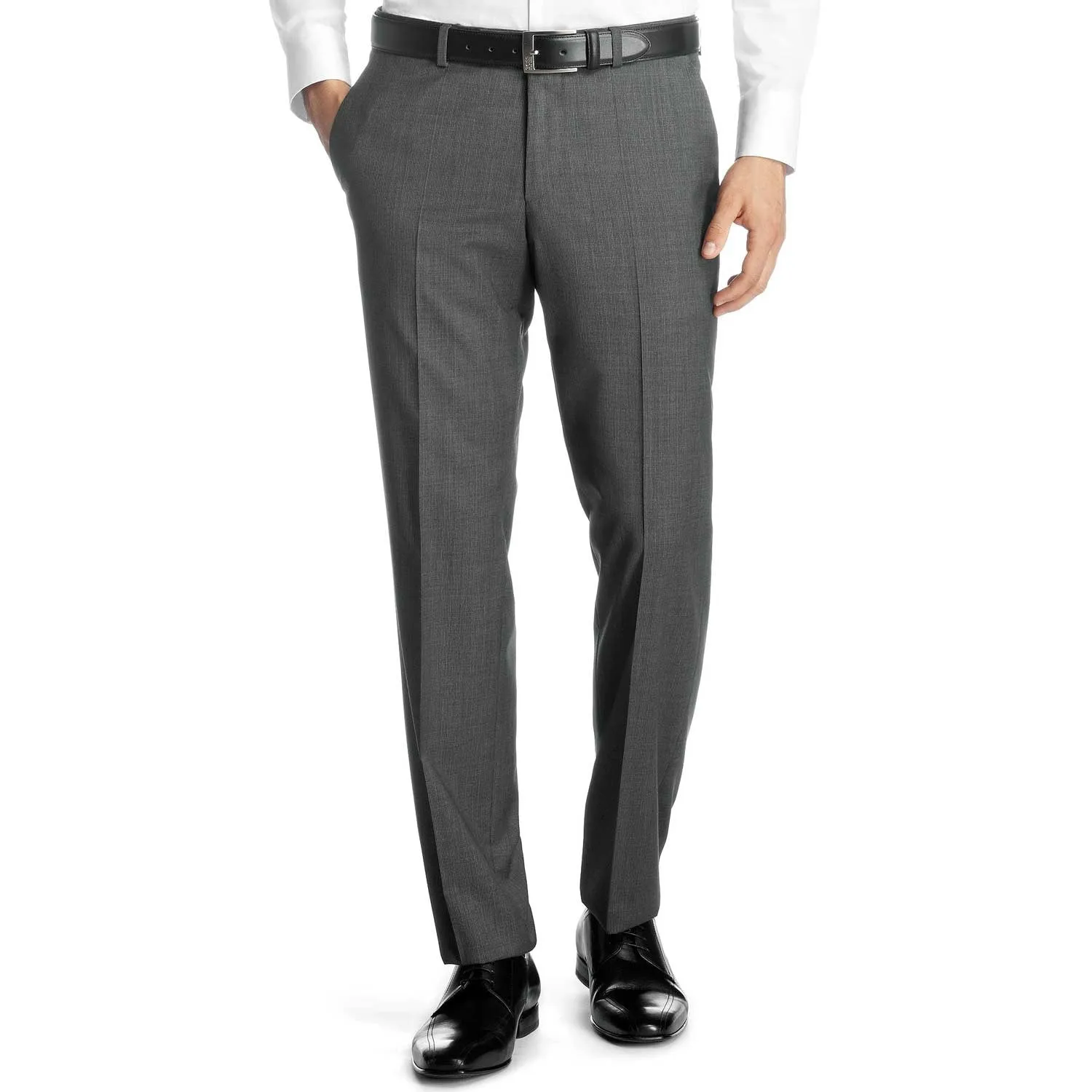 Hugo Boss Shout Regular Fit Business Trousers - Open Grey