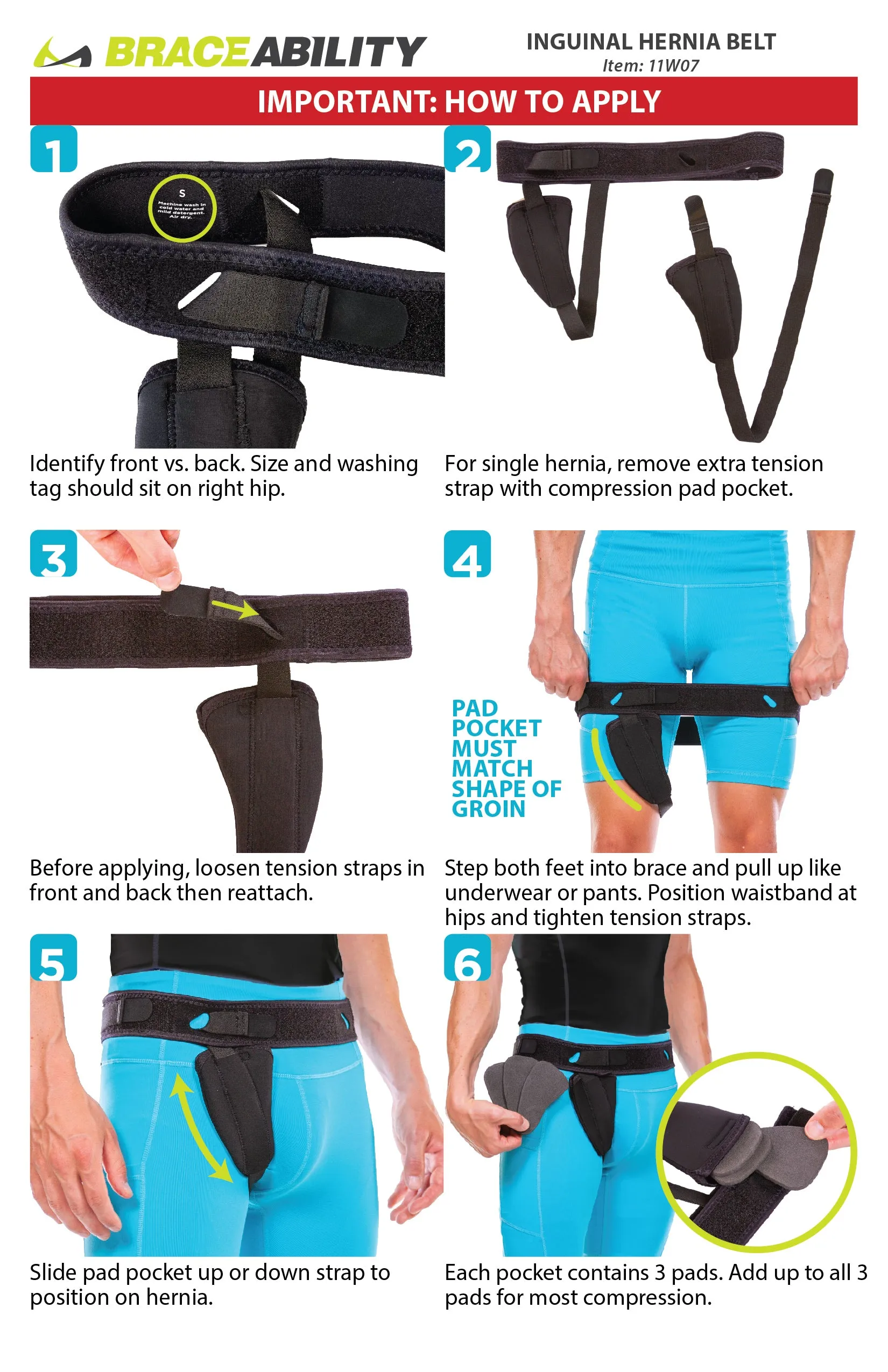 Inguinal Hernia Belt | Groin Support Truss for Bilateral Scrotal & Femoral Hernias in Men or Women