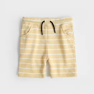 Kids Soft Cotton Striped Terry Short