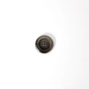 Large Dark Taupe Round Button