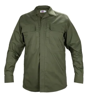 Long Sleeve Zippered Tactical Poly Cotton Rip-Stop BDU Shirt