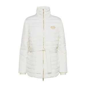 Love Moschino White Padded Logo Jacket