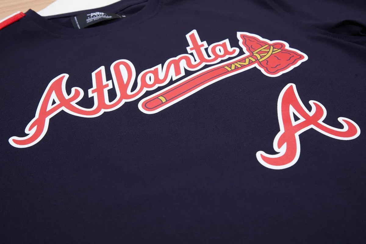 MLB ATLANTA BRAVES LOGO PRO TEAM MEN'S TAPING TOP (MIDNIGHT NAVY/RED)