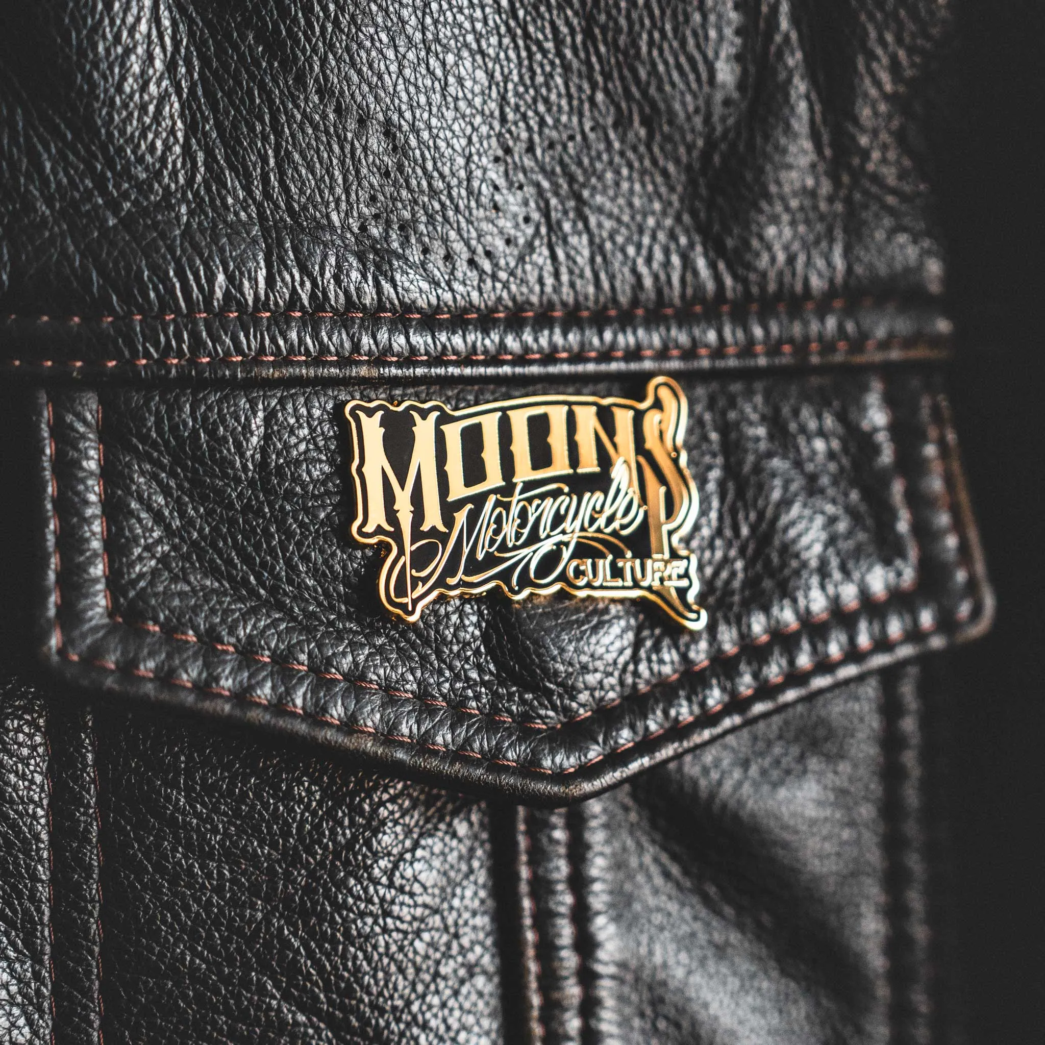 MOONSMC® OG Logo Black & Gold Enamel Collector Pin