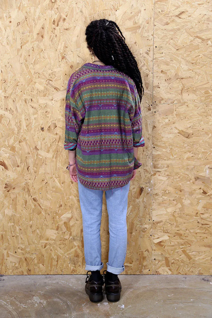 Multicolour Stripe Navajo Shirt