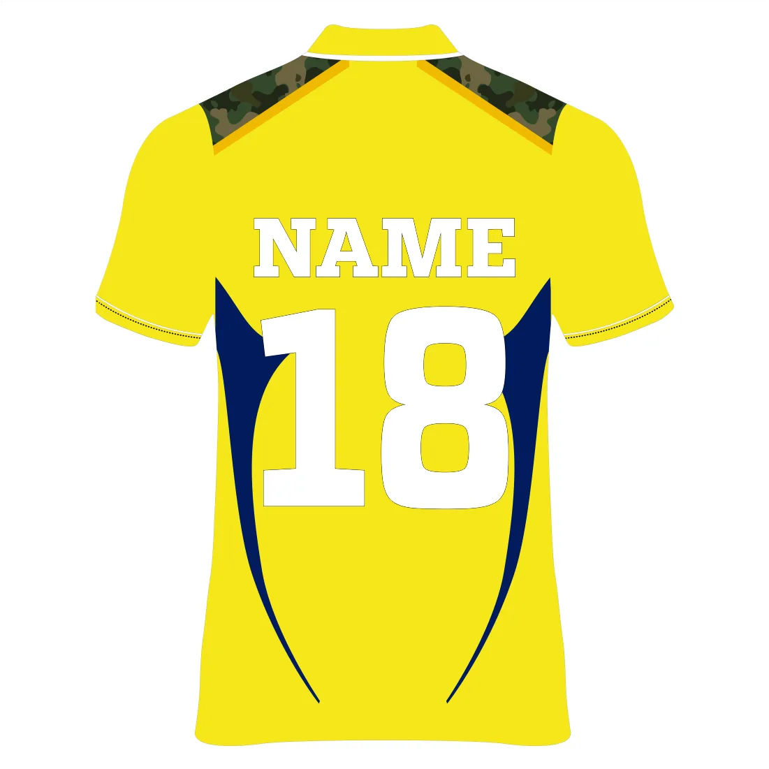 Next Print Chennai Cricket Jersey Player Name & Number, Team Name And Logo.NP030000