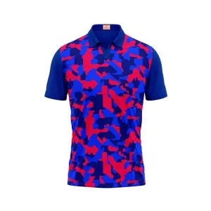 Next Print Customized Polo Neck Royal Blue Jersey NPTS09