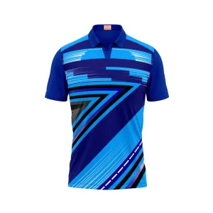 Next Print Customized Polo Neck Royal Blue Jersey NPTS26