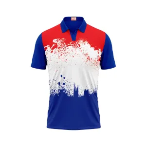 Next Print Customized Polo Neck Royal Blue Jersey NPTS28