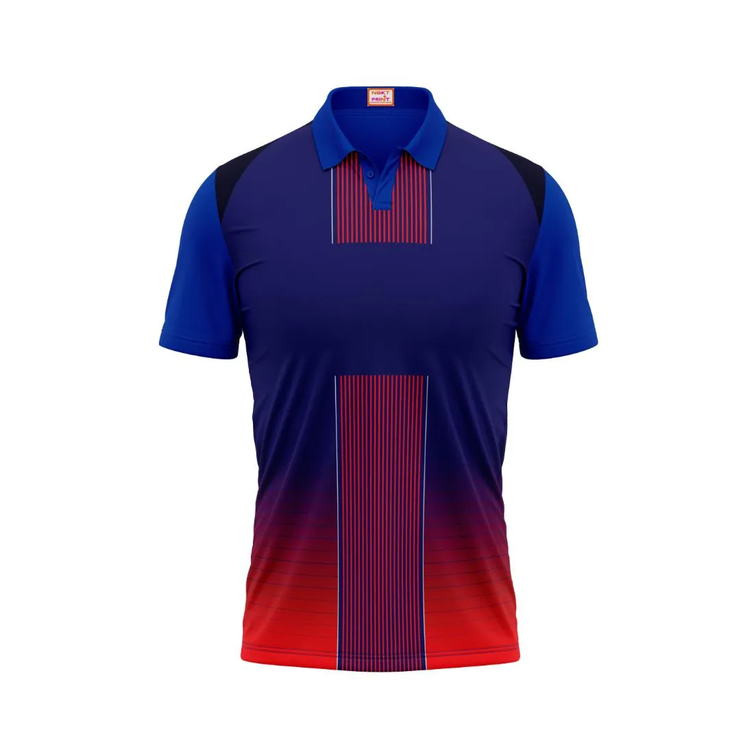 Next Print Customized Polo Neck Royal Blue Jersey NPTS44