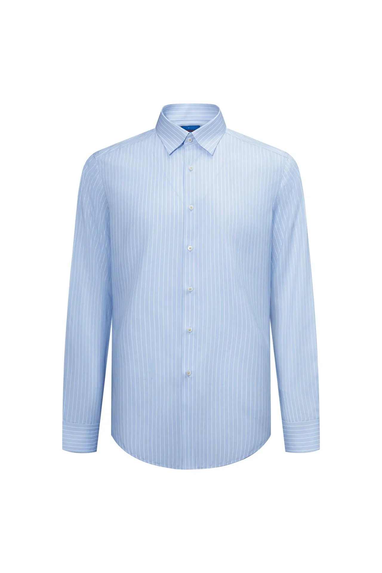 Non-Iron Super Soft Lyocell Blend Stripe Shirt in Smart Fit