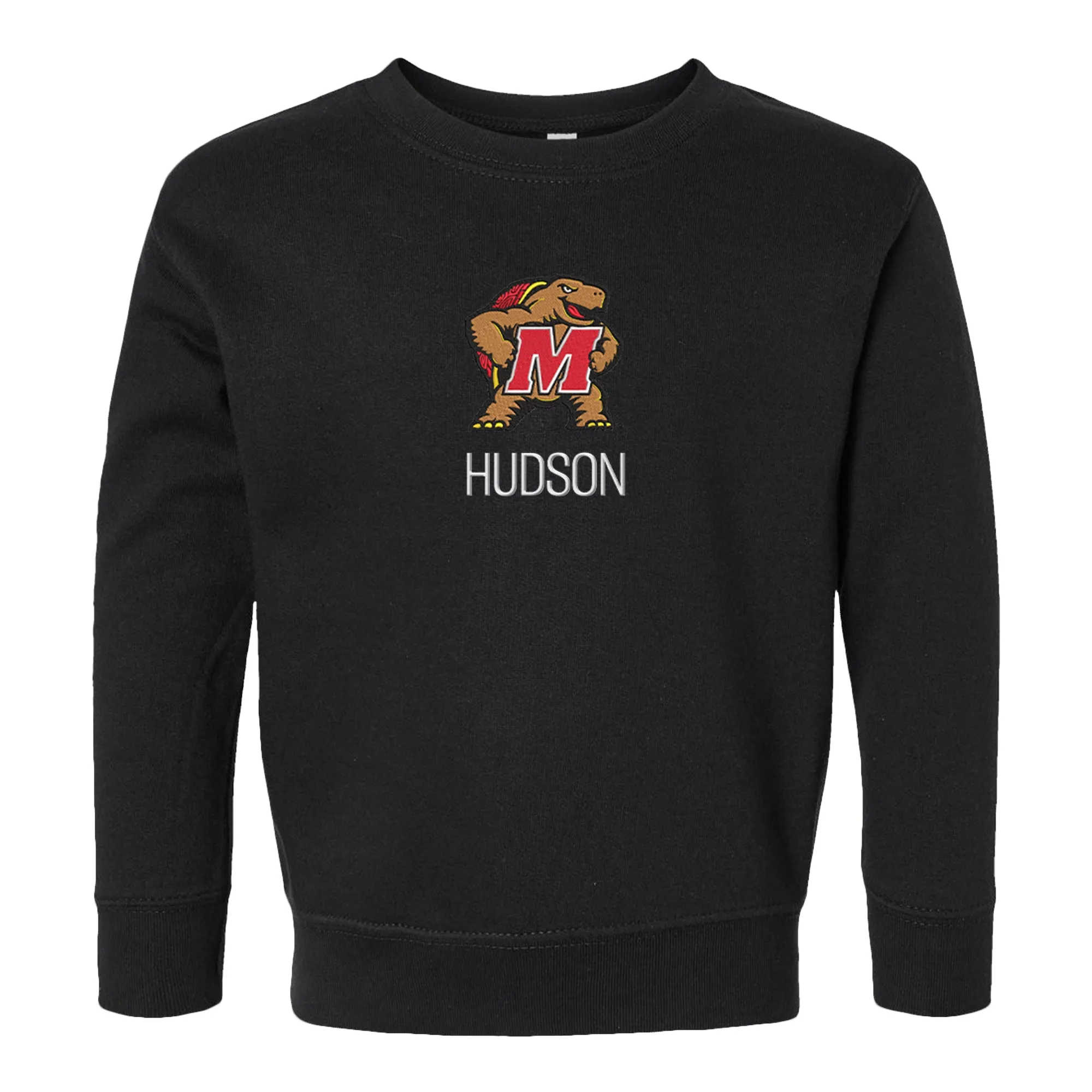 Personalized Maryland Terrapins Mascot Toddler Crewneck Sweatshirt