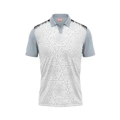 Polo Neck Printed Jersey Grey NP0038