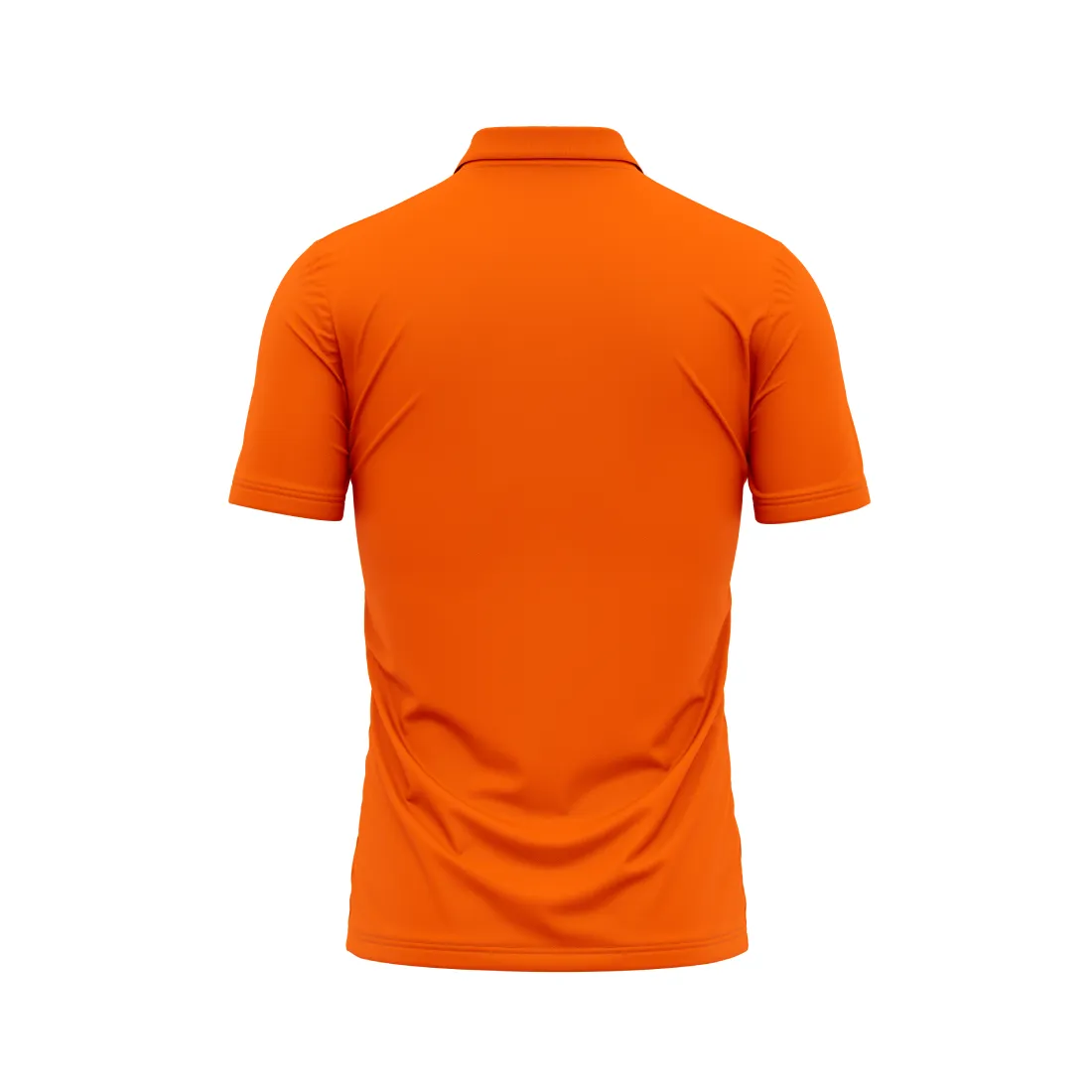 Polo Neck Printed Jersey Orange Design 14