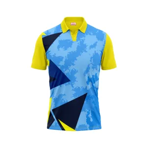 Polo Neck Printed Jersey Yellow NP5000058