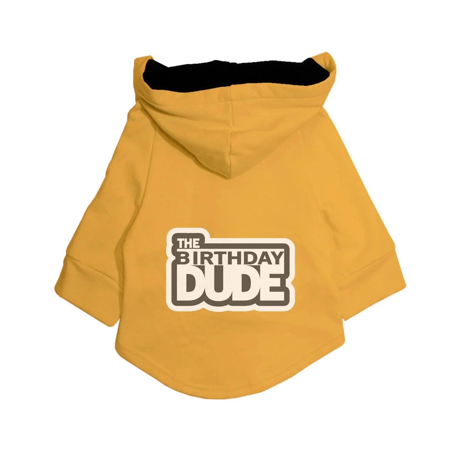 "The Birthday Dude" Printed Dog Hoodie Jacket