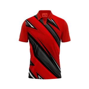 Red Polo Neck Half Sleeve T Shirt Nextprint L185