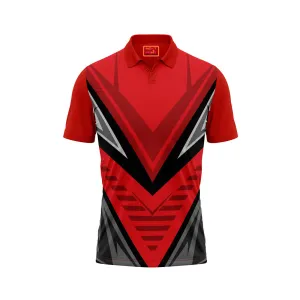 Red Polo Neck Half Sleeve T Shirt Nextprint NP50000775