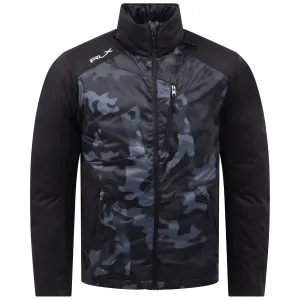 RLX Everest Flux Softshell3L Windbreaker Polo Black Camo - AW22