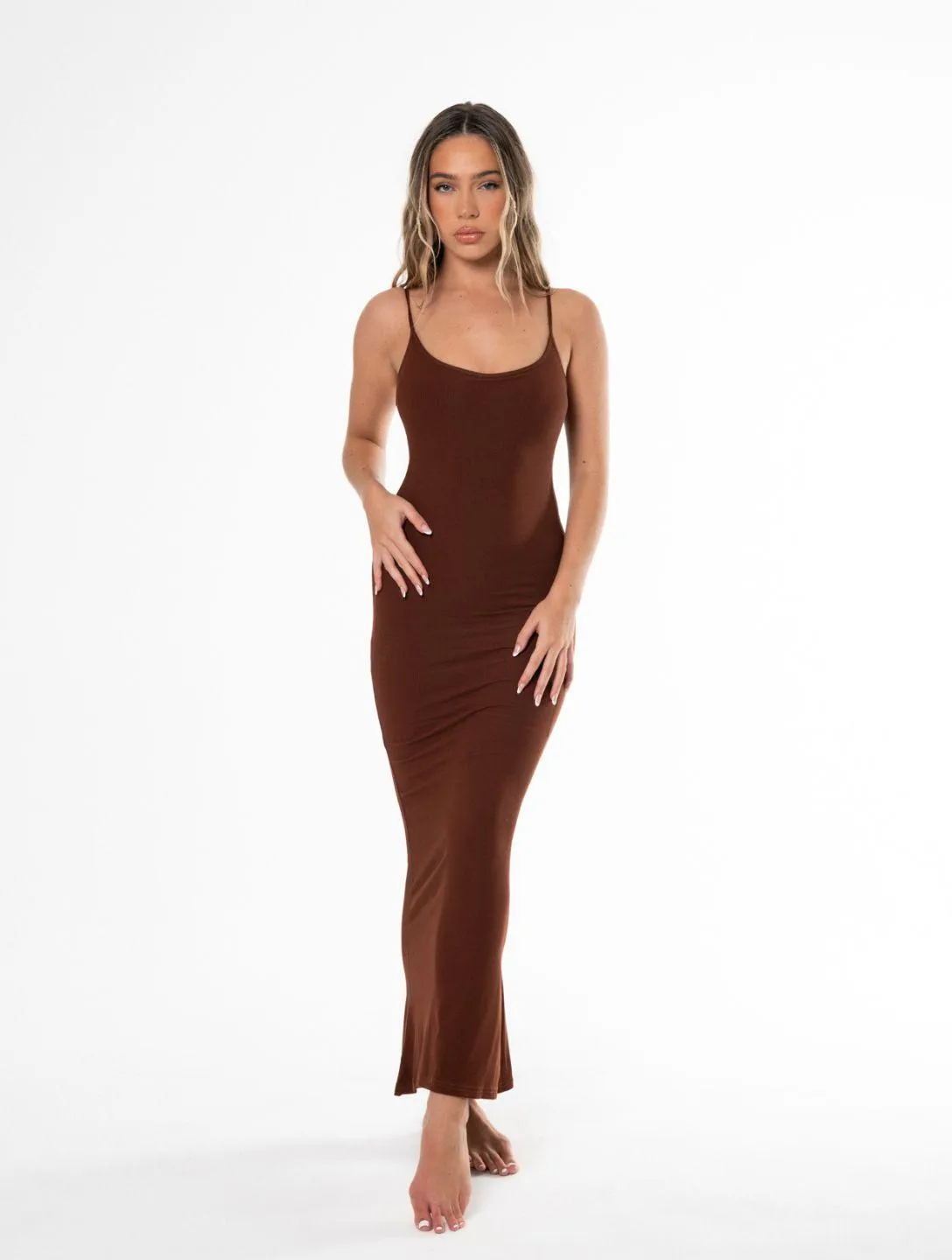 Shapewear Slip Maxi Dress