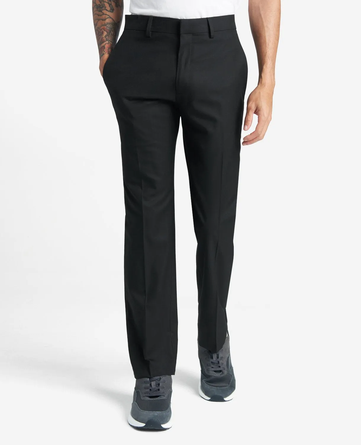 Slim-Fit Stretch Twill Dress Pant