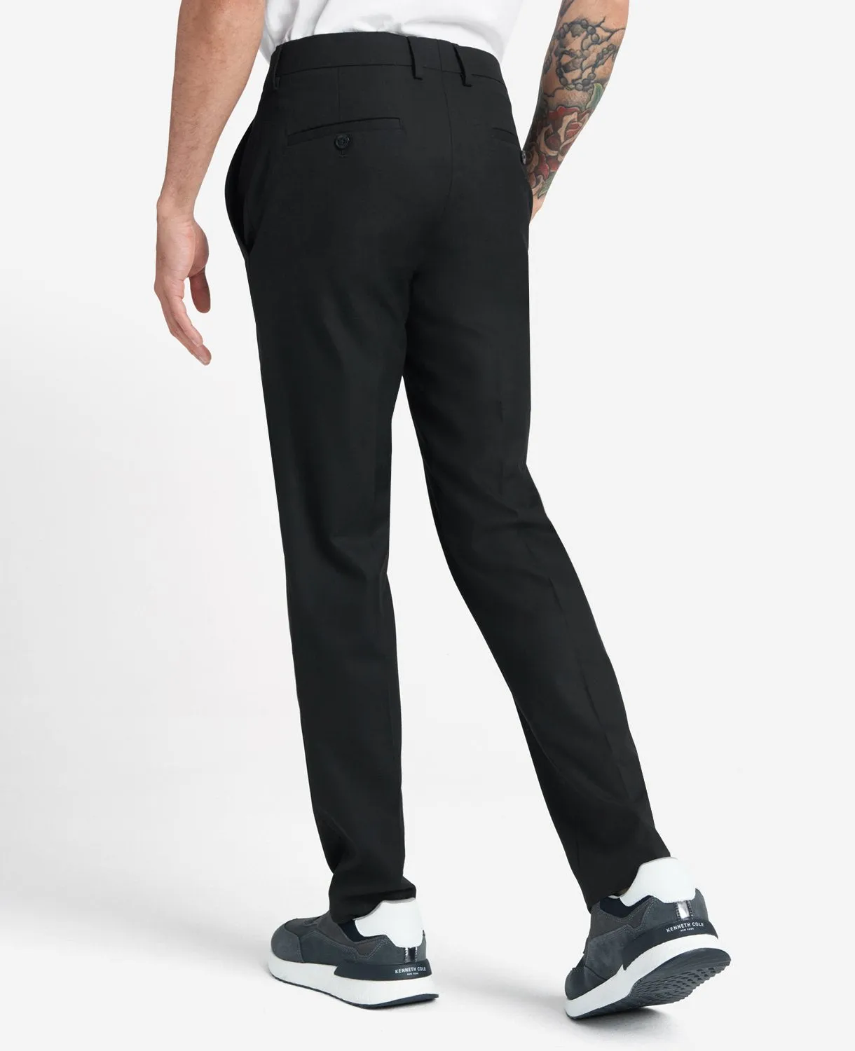 Slim-Fit Stretch Twill Dress Pant