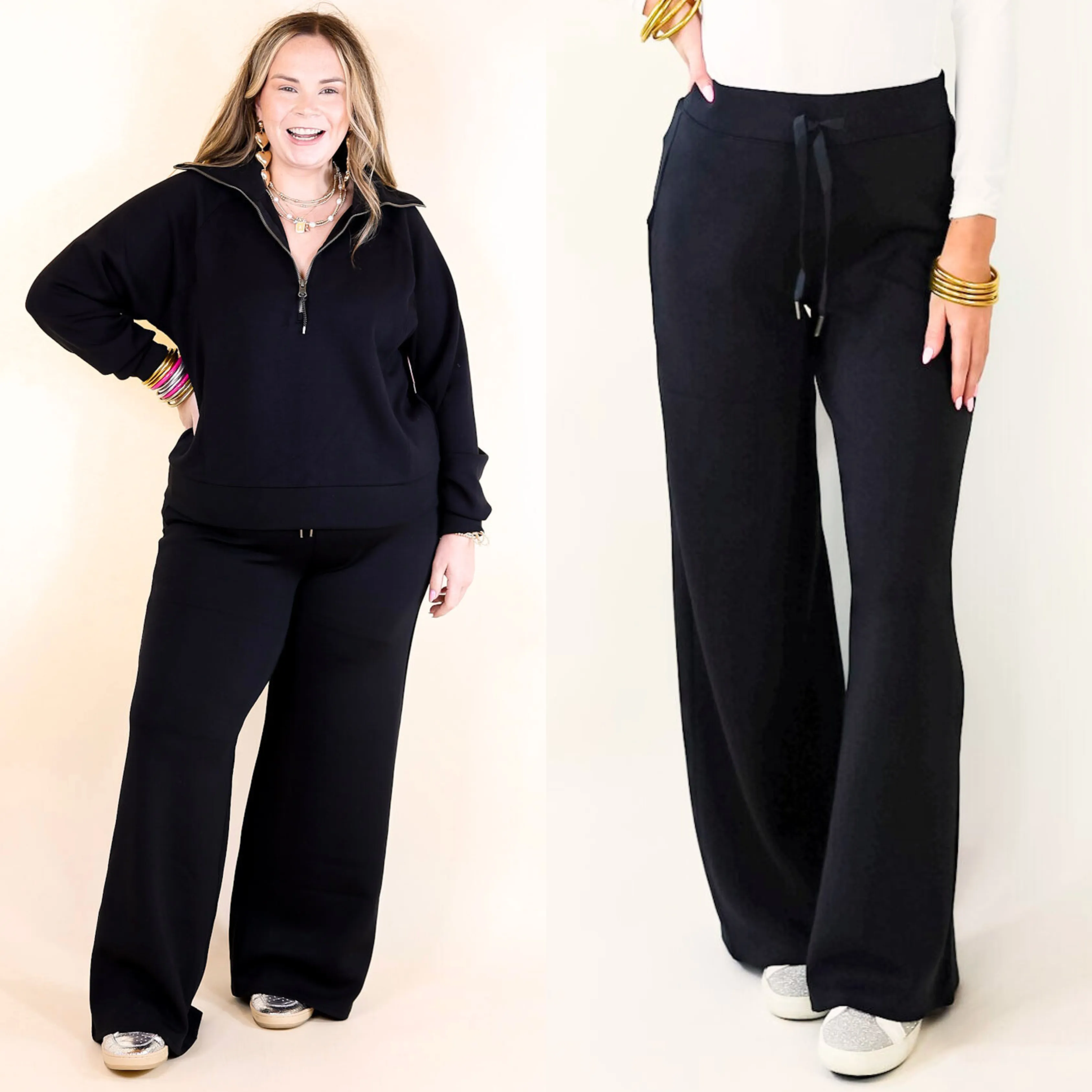 SPANX | AirEssentials Wide Leg Pant in Black