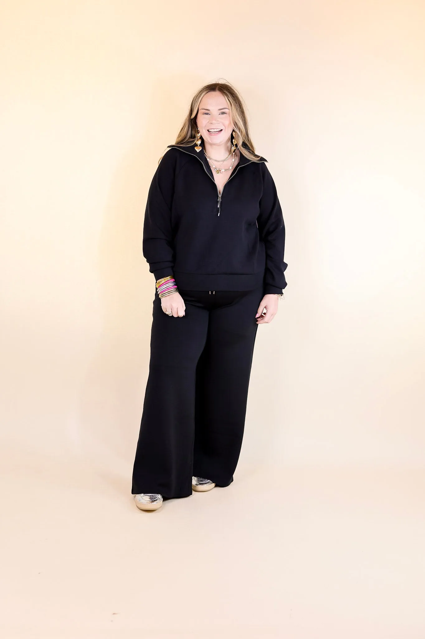 SPANX | AirEssentials Wide Leg Pant in Black