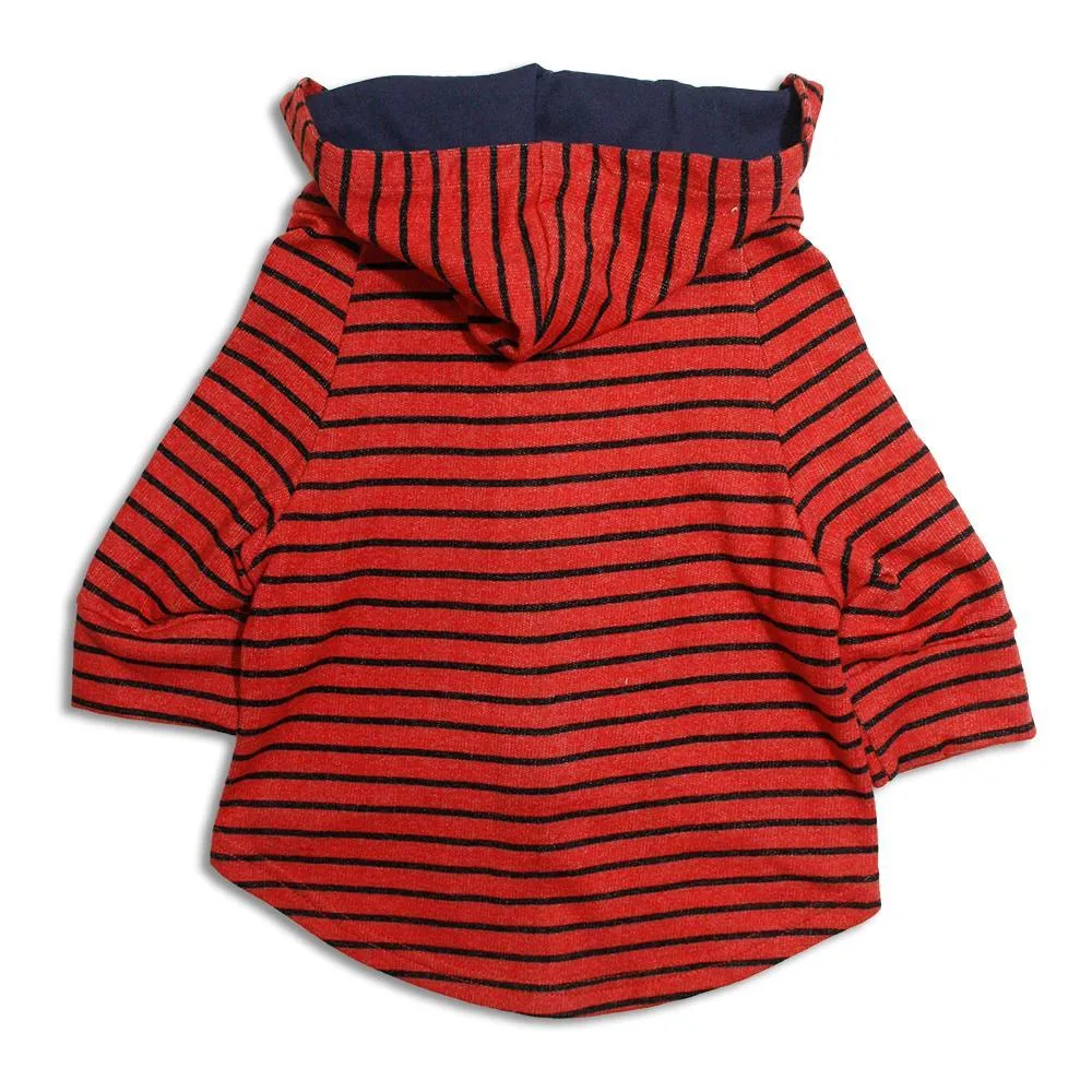 Striped Dog Hoodie Jacket