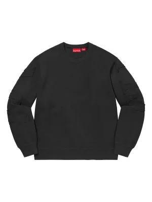 Supreme Tonal Applique Crewneck Black (SS22)